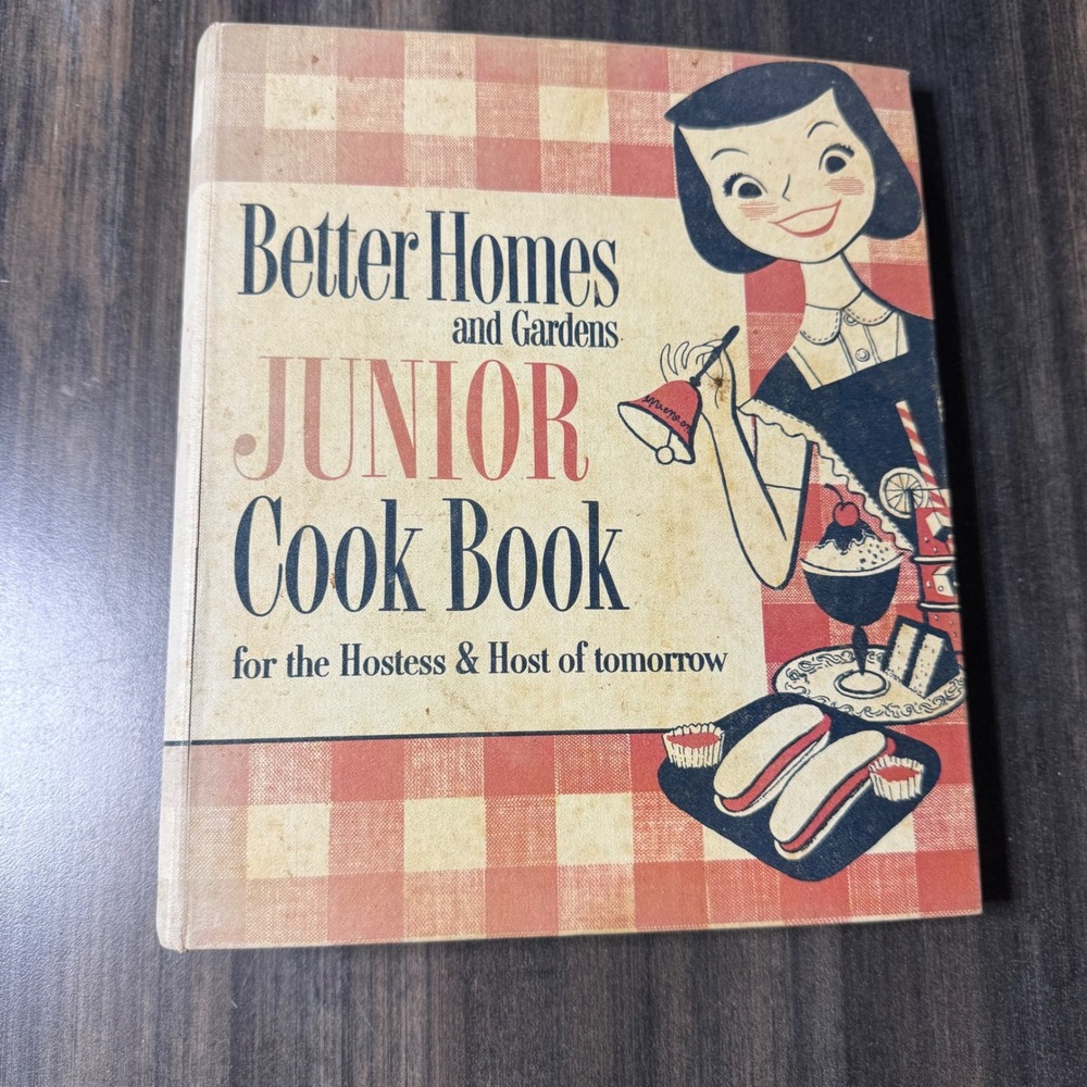 Better Homes Gardens Junior Cookbook Hostess Host Retro‎ Recipes Vintage
